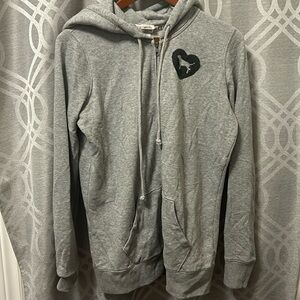 VICTORIA SECRET LOVE PINK SEQUIN LIMITED EDITION HOODIE women Medium gray